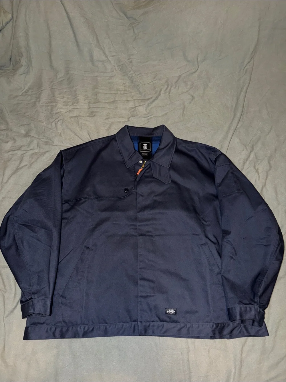 Dickies Men's Navy Bomber-Style Work Jacket - Picture 1 of 8